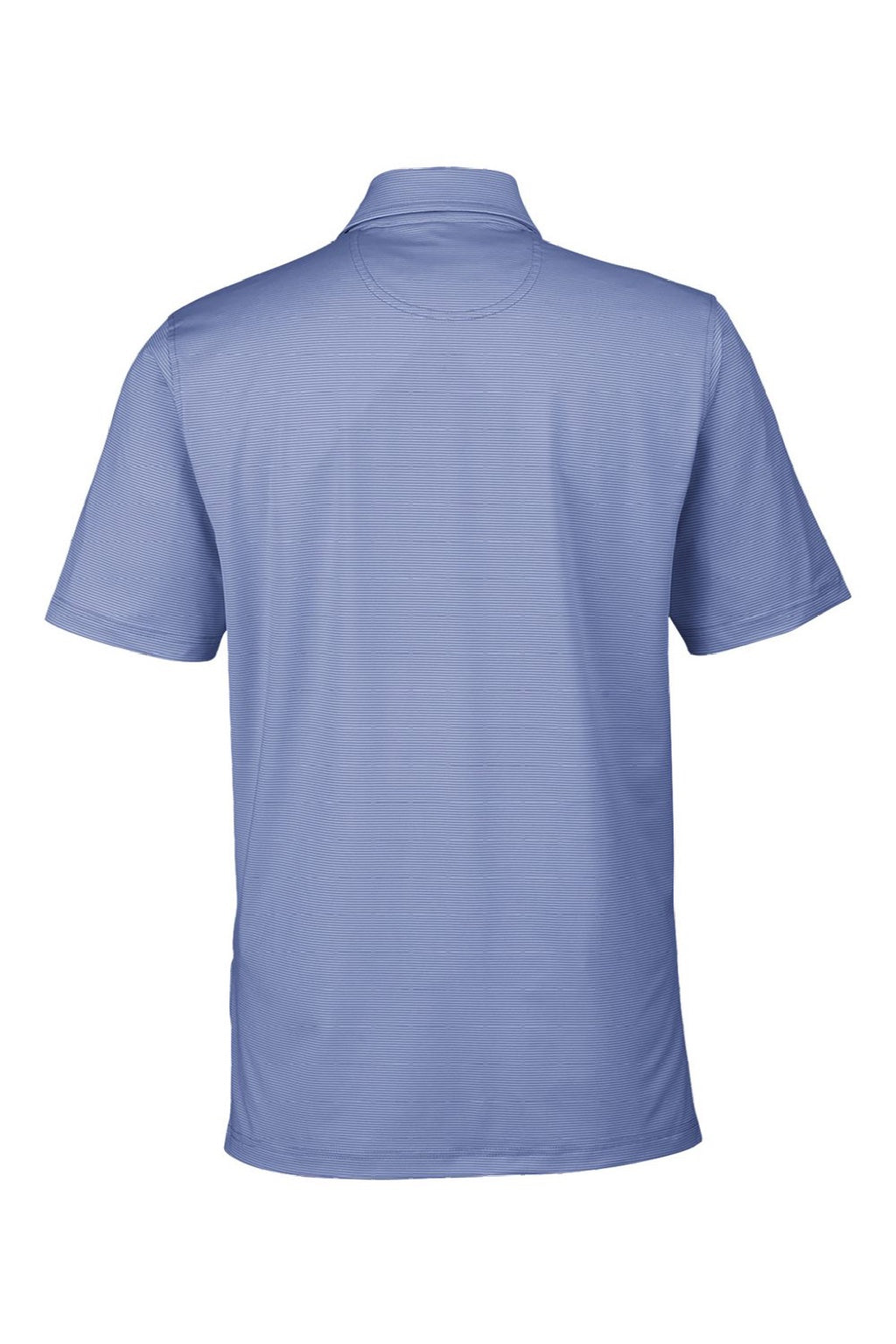 Fairway & Greene I11526 Mens USA Made Mini Stripe Tech Short Sleeve Polo Shirt Marine Blue Flat Back