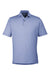 Fairway & Greene I11526 Mens USA Made Mini Stripe Tech Short Sleeve Polo Shirt Marine Blue Flat Front