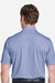 Fairway & Greene I11526 Mens USA Made Mini Stripe Tech Short Sleeve Polo Shirt Marine Blue Model Back