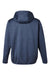 Huk H130093 Mens Performance Fleece Hooded Sweatshirt Hoodie w/ Pouch Pocket Heather Naval Academy Blue Flat Back