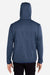 Huk H130093 Mens Performance Fleece Hooded Sweatshirt Hoodie w/ Pouch Pocket Heather Naval Academy Blue Model Back