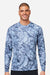 Huk H12L003 Mens LoPro Camo Long Sleeve Crewneck T-Shirt Erie Camo Model Front