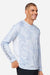 Huk H12L003 Mens LoPro Camo Long Sleeve Crewneck T-Shirt Kenai Blue Model Side