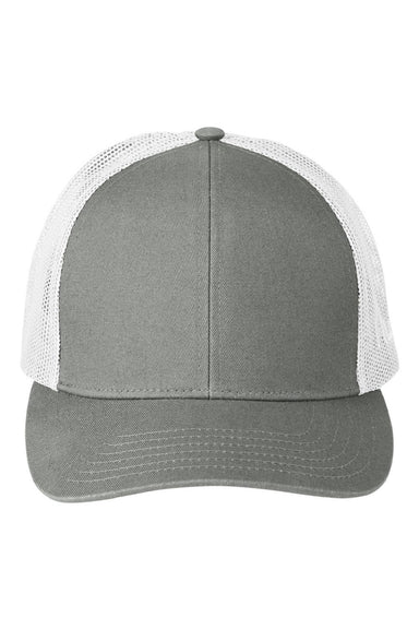 Huk Hats H3L0001 Mens LoPro Snapback Trucker Hat Harbor Mist Grey Flat Front