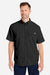 Huk H150171 Mens Tide Point Short Sleeve Button Down Shirt Black Model Front