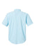 Huk H150171 Mens Tide Point Short Sleeve Button Down Shirt Crystal Blue Flat Back