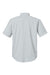 Huk H150171 Mens Tide Point Short Sleeve Button Down Shirt Harbor Mist Grey Flat Back