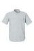 Huk H150171 Mens Tide Point Short Sleeve Button Down Shirt Harbor Mist Grey Flat Front