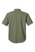 Huk H150171 Mens Tide Point Short Sleeve Button Down Shirt Moss Green Flat Back