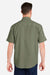 Huk H150171 Mens Tide Point Short Sleeve Button Down Shirt Moss Green Model Back