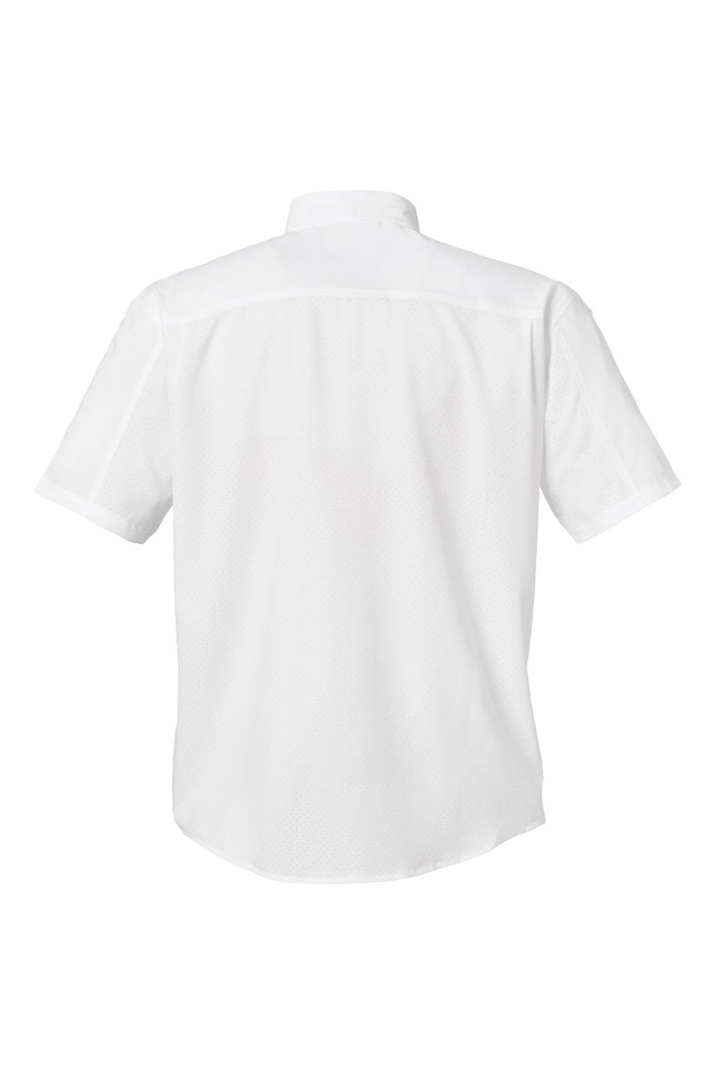Huk H150171 Mens Tide Point Short Sleeve Button Down Shirt White Flat Back