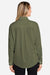 Huk H615006 Womens Tide Point Long Sleeve Button Down Shirt Shirt Moss Green Model Back