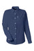 Huk H615006 Womens Tide Point Long Sleeve Button Down Shirt Shirt Naval Academy Blue Flat Front