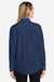 Huk H615006 Womens Tide Point Long Sleeve Button Down Shirt Shirt Naval Academy Blue Model Back
