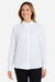 Huk H615006 Womens Tide Point Long Sleeve Button Down Shirt Shirt White Model Front