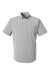 Huk H150154 Mens Kona Short Sleeve Button Down Shirt Harbor Mist Grey Flat Front