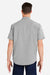 Huk H150154 Mens Kona Short Sleeve Button Down Shirt Harbor Mist Grey Model Back