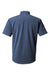 Huk H150154 Mens Kona Short Sleeve Button Down Shirt Naval Academy Blue Flat Back