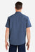 Huk H150154 Mens Kona Short Sleeve Button Down Shirt Naval Academy Blue Model Back