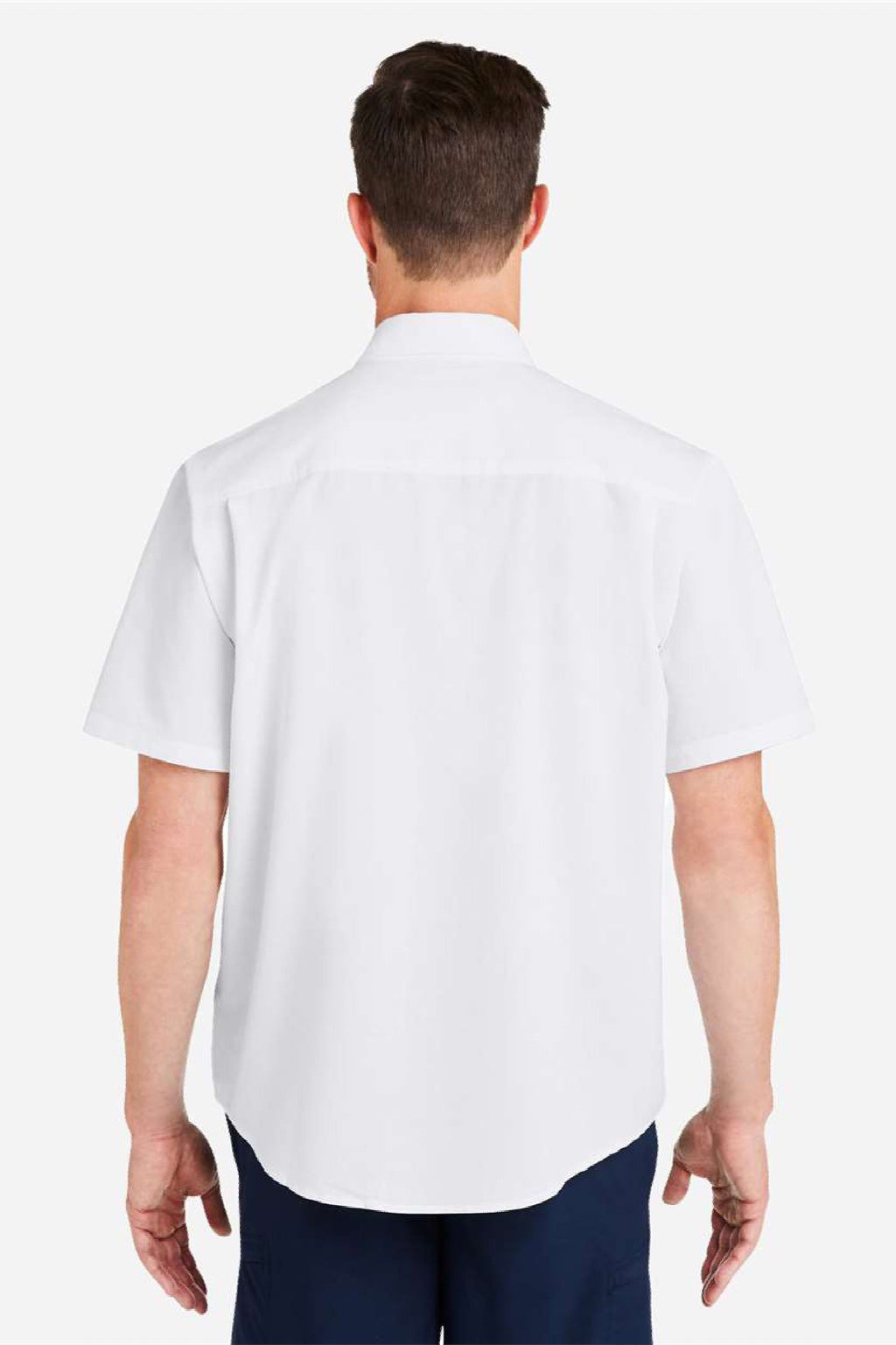 Huk H150154 Mens Kona Short Sleeve Button Down Shirt White Model Back