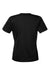 Team 365 TT15W Womens Zone Performance Mesh Short Sleeve V-Neck T-Shirt Black Flat Back