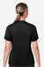 Team 365 TT15W Womens Zone Performance Mesh Short Sleeve V-Neck T-Shirt Black Model Back
