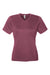 Team 365 TT15W Womens Zone Performance Mesh Short Sleeve V-Neck T-Shirt Dark Maroon Flat Front