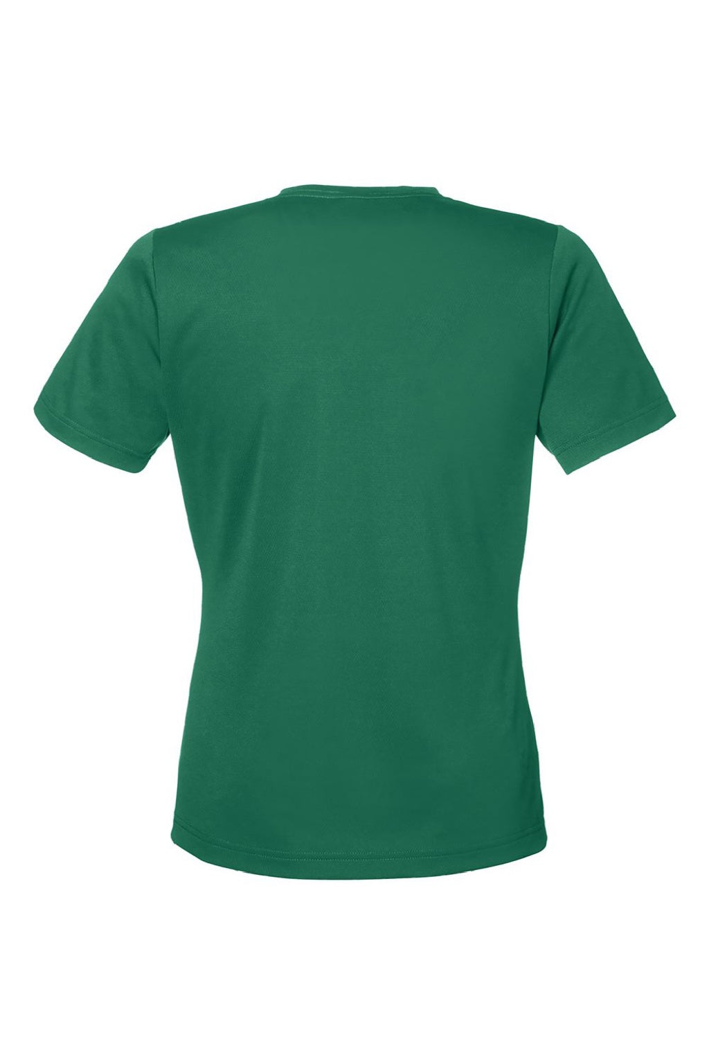 Team 365 TT15W Womens Zone Performance Mesh Short Sleeve V-Neck T-Shirt Forest Green Flat Back