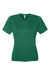 Team 365 TT15W Womens Zone Performance Mesh Short Sleeve V-Neck T-Shirt Forest Green Flat Front