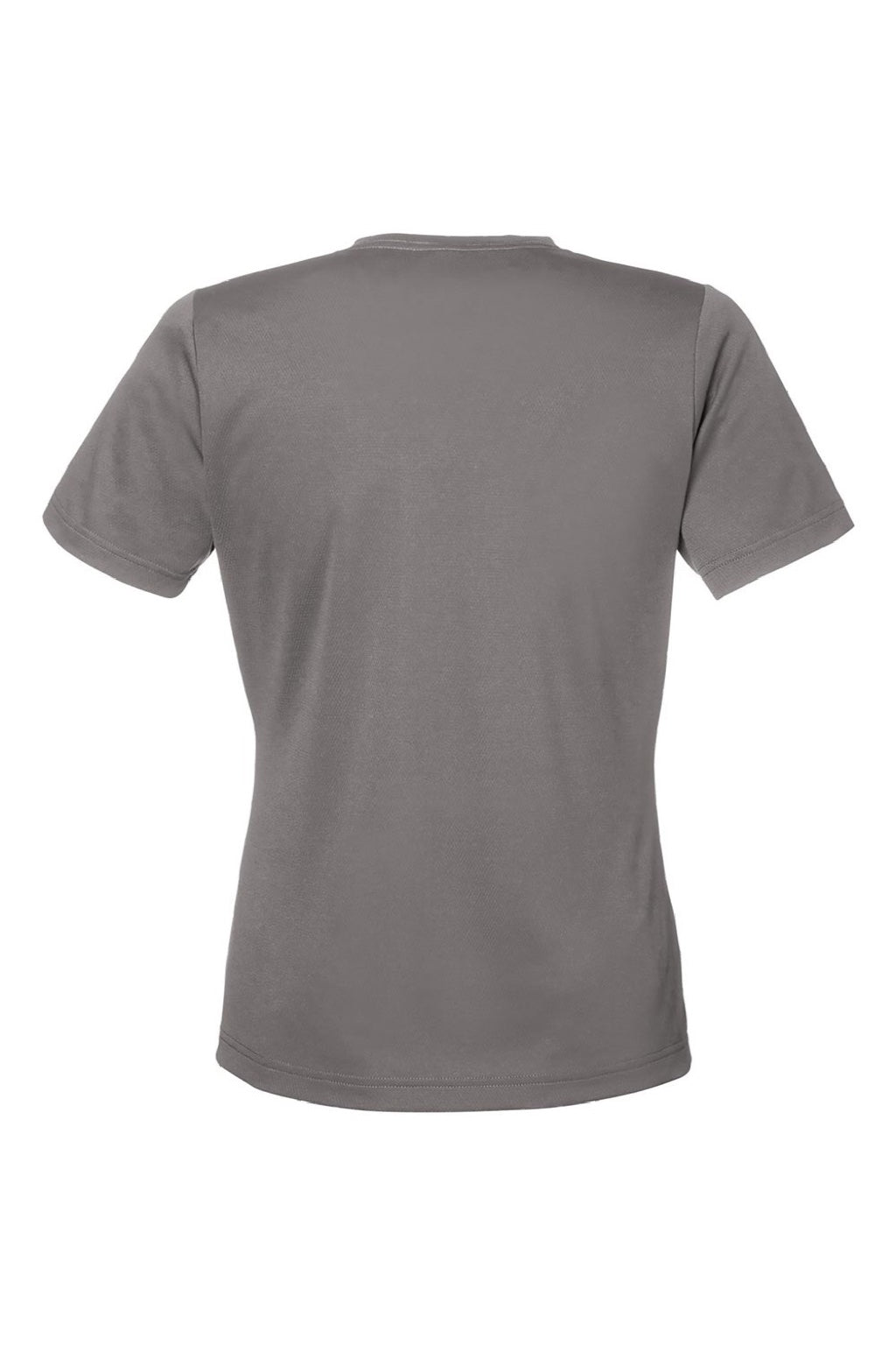 Team 365 TT15W Womens Zone Performance Mesh Short Sleeve V-Neck T-Shirt Graphite Grey Flat Back