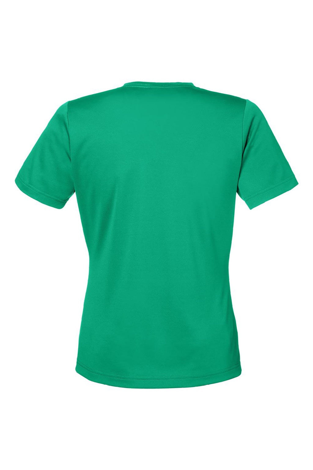 Team 365 TT15W Womens Zone Performance Mesh Short Sleeve V-Neck T-Shirt Kelly Green Flat Back