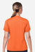 Team 365 TT15W Womens Zone Performance Mesh Moisture Wicking Short Sleeve V-Neck T-Shirt Orange Model Back