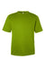 Team 365 TT15 Mens Zone Performance Mesh Short Sleeve Crewneck T-Shirt Acid Green Flat Front
