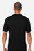 Team 365 TT15 Mens Zone Performance Mesh Short Sleeve Crewneck T-Shirt Black Model Back