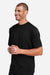 Team 365 TT15 Mens Zone Performance Mesh Short Sleeve Crewneck T-Shirt Black Model Side