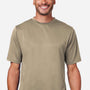Team 365 Mens Zone Performance Mesh Moisture Wicking Short Sleeve Crewneck T-Shirt - Coyote Brown - Coming Soon