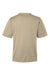 Team 365 TT15 Mens Zone Performance Mesh Short Sleeve Crewneck T-Shirt Desert Khaki Brown Flat Back