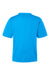Team 365 TT15 Mens Zone Performance Mesh Moisture Wicking Short Sleeve Crewneck T-Shirt Electric Blue Flat Back