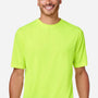 Team 365 Mens Zone Performance Mesh Moisture Wicking Short Sleeve Crewneck T-Shirt - Safety Yellow - Coming Soon