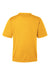 Team 365 TT15 Mens Zone Performance Mesh Short Sleeve Crewneck T-Shirt Athletic Gold Flat Back