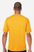 Team 365 TT15 Mens Zone Performance Mesh Short Sleeve Crewneck T-Shirt Athletic Gold Model Back