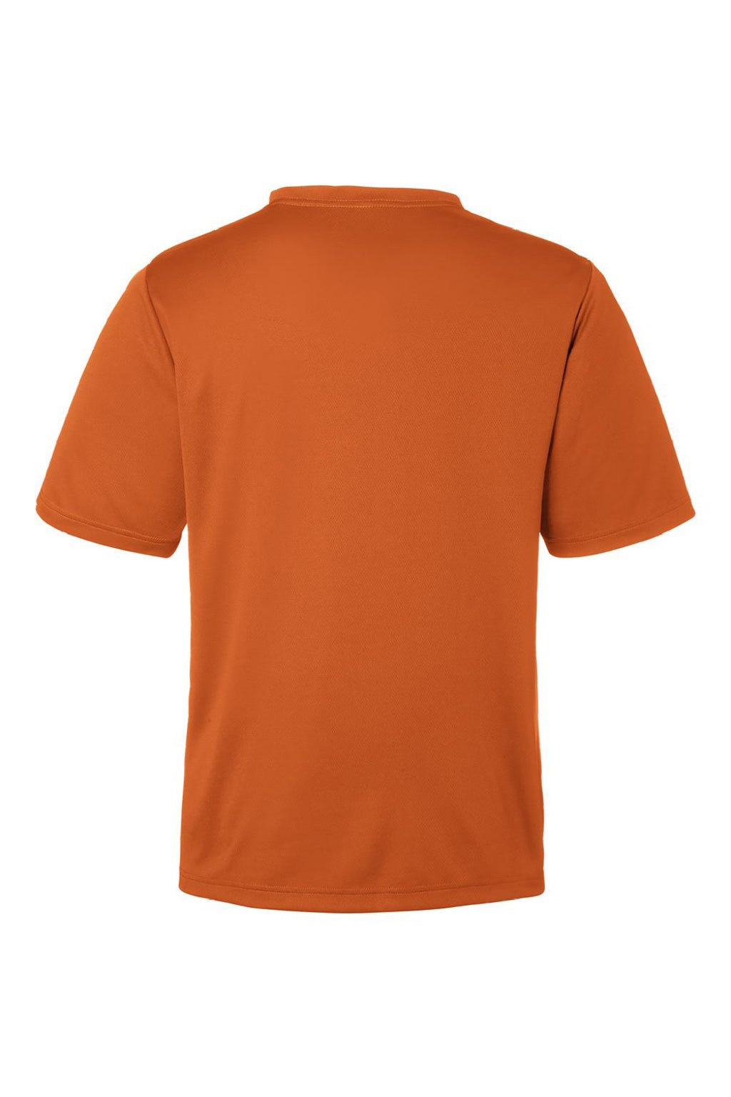 Team 365 TT15 Mens Zone Performance Mesh Short Sleeve Crewneck T-Shirt Burnt Orange Flat Back