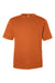 Team 365 TT15 Mens Zone Performance Mesh Short Sleeve Crewneck T-Shirt Burnt Orange Flat Front