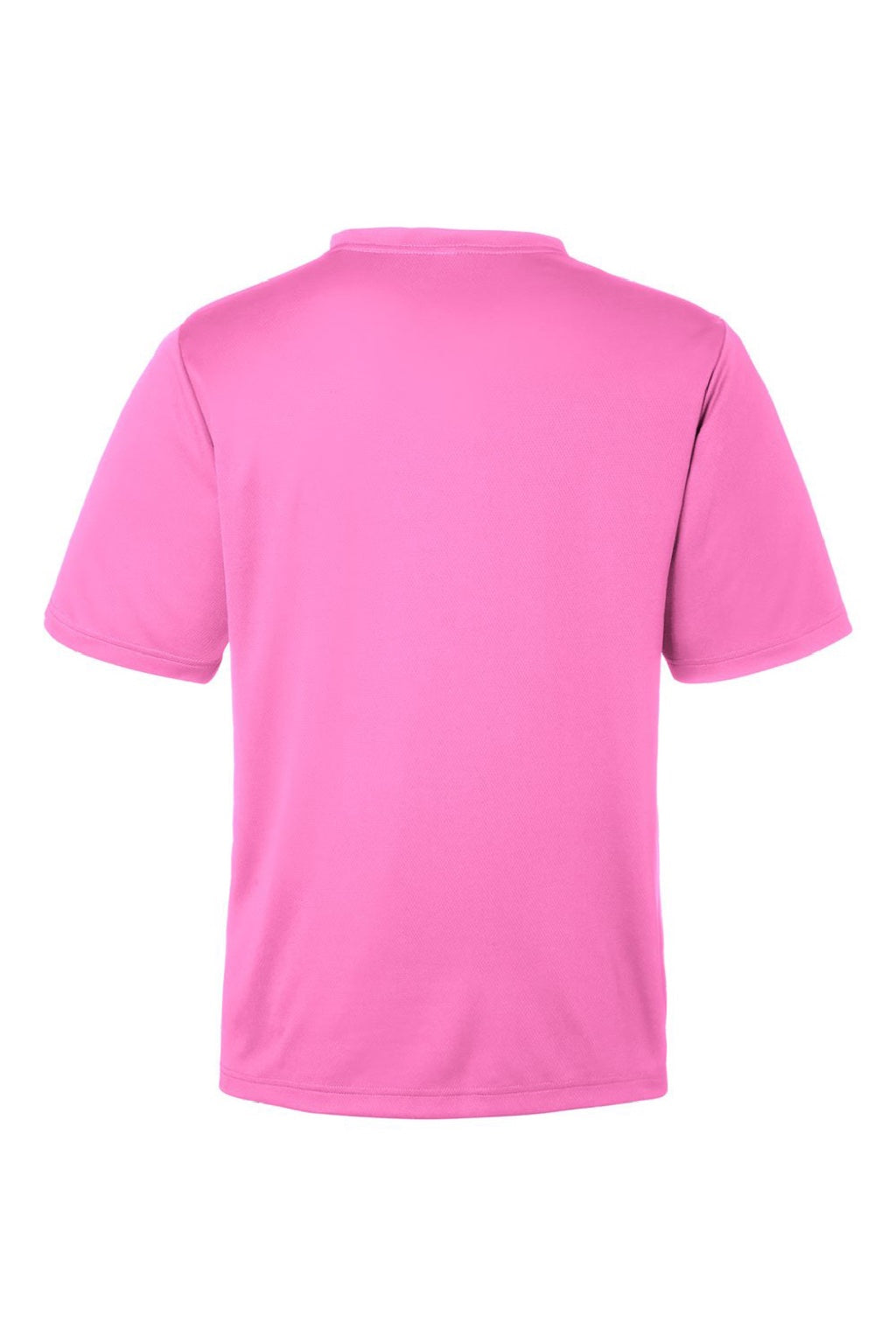 Team 365 TT15 Mens Zone Performance Mesh Short Sleeve Crewneck T-Shirt Charity Pink Flat Back