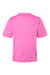 Team 365 TT15 Mens Zone Performance Mesh Short Sleeve Crewneck T-Shirt Charity Pink Flat Back