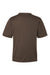 Team 365 TT15 Mens Zone Performance Mesh Short Sleeve Crewneck T-Shirt Dark Brown Flat Back