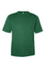 Team 365 TT15 Mens Zone Performance Mesh Short Sleeve Crewneck T-Shirt Dark Green Flat Front
