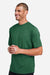Team 365 TT15 Mens Zone Performance Mesh Short Sleeve Crewneck T-Shirt Dark Green Model Side