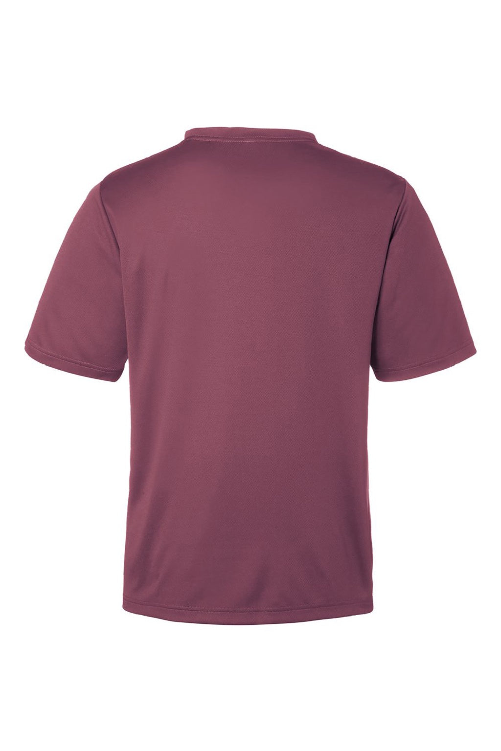 Team 365 TT15 Mens Zone Performance Mesh Short Sleeve Crewneck T-Shirt Dark Maroon Flat Back