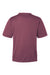 Team 365 TT15 Mens Zone Performance Mesh Short Sleeve Crewneck T-Shirt Dark Maroon Flat Back